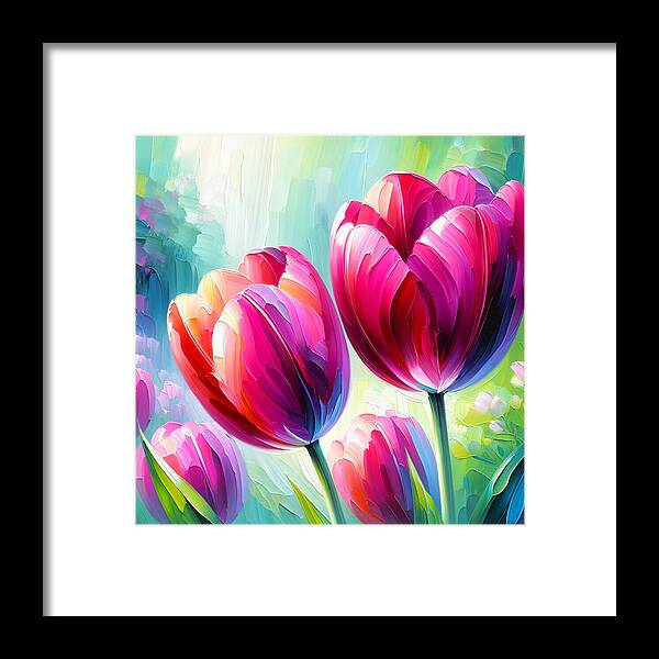 Tulip Love - Framed Print