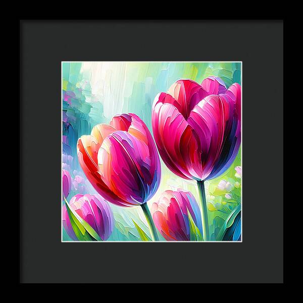 Tulip Love - Framed Print