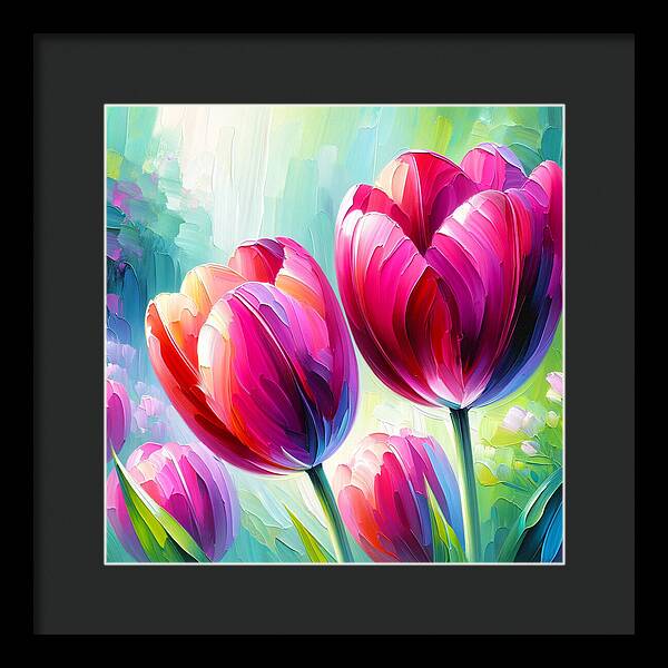 Tulip Love - Framed Print