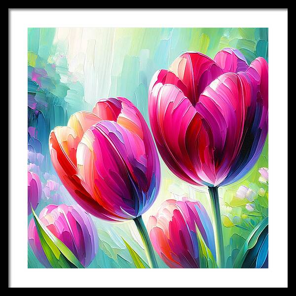 Tulip Love - Framed Print