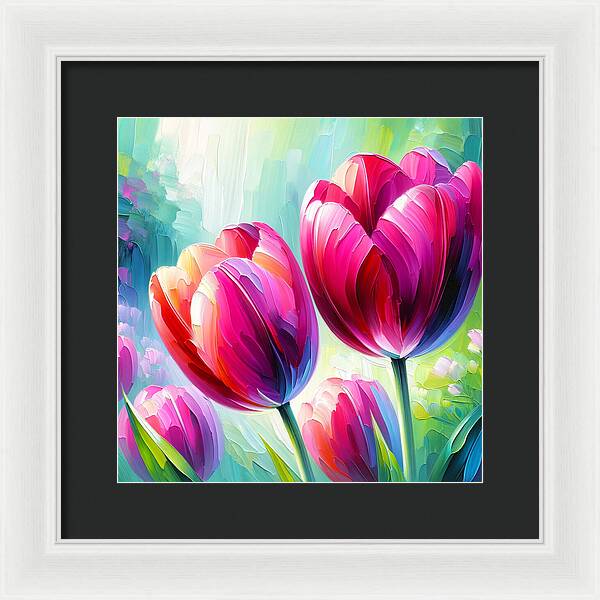 Tulip Love - Framed Print