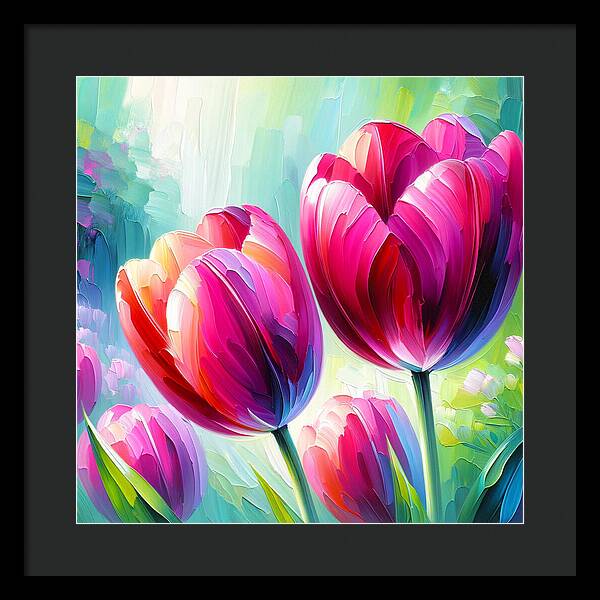 Tulip Love - Framed Print