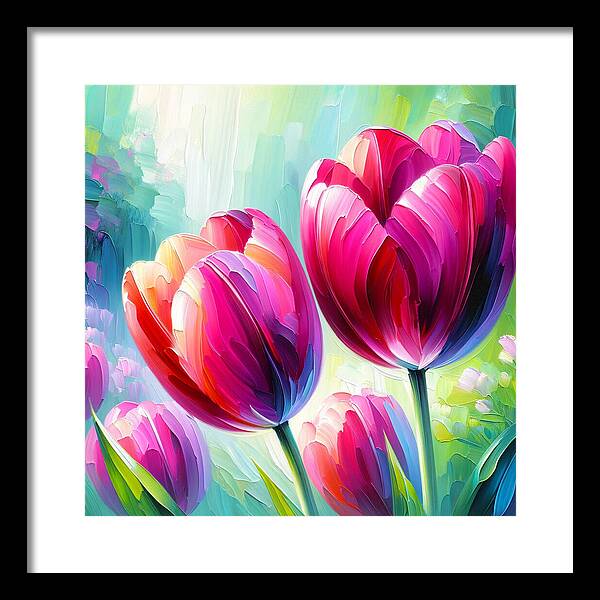 Tulip Love - Framed Print