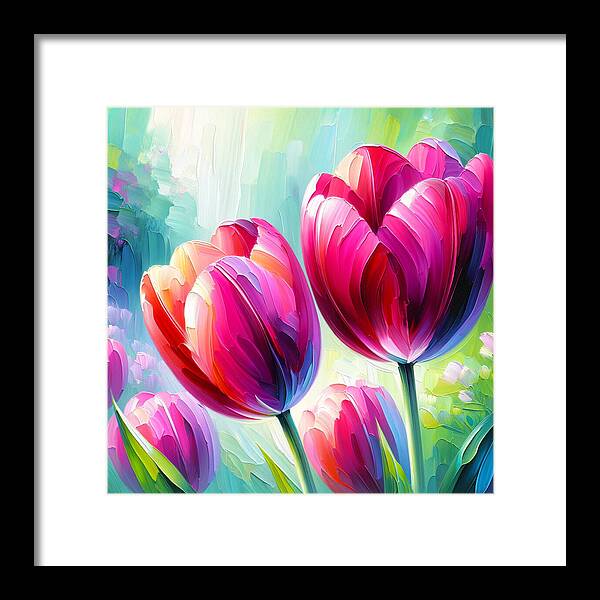 Tulip Love - Framed Print