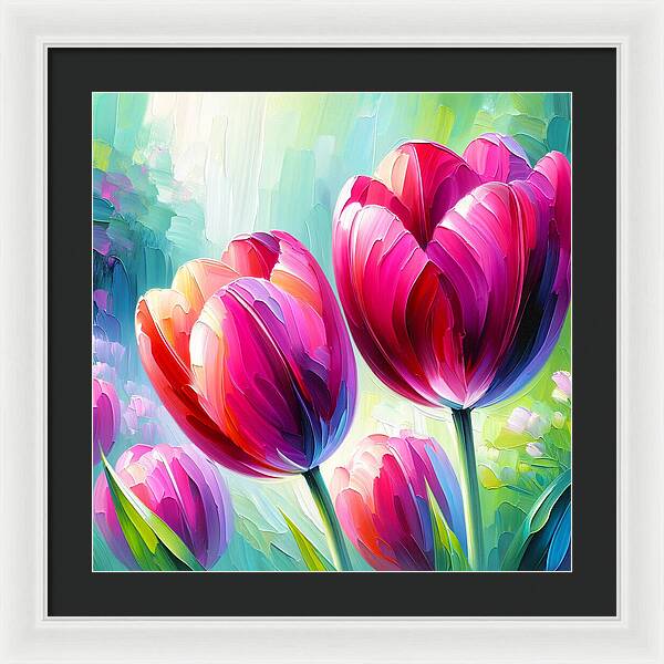 Tulip Love - Framed Print