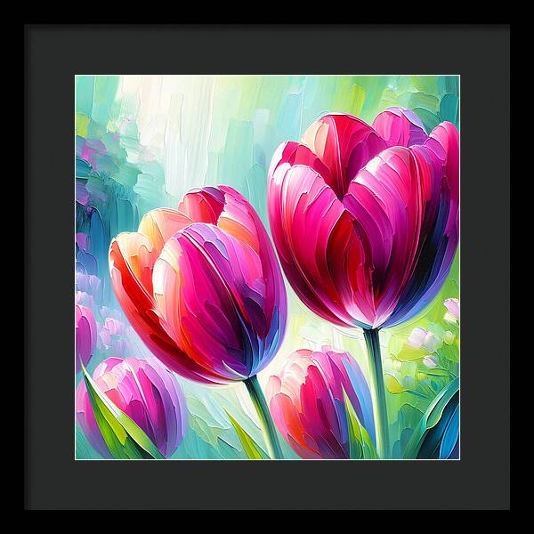 Tulip Love - Framed Print