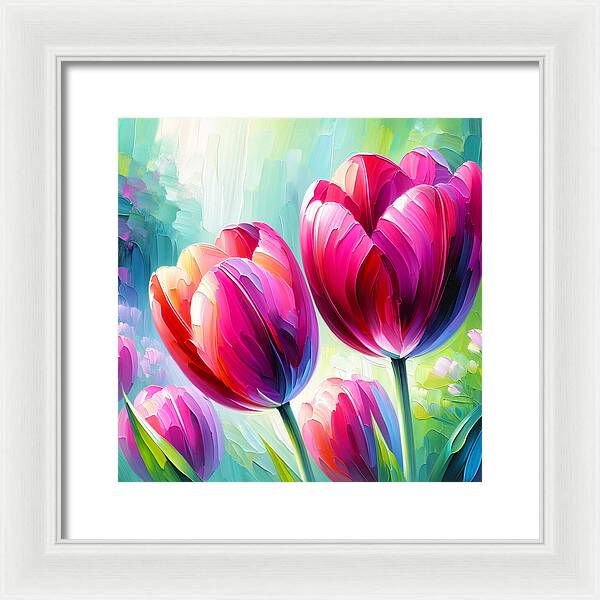 Tulip Love - Framed Print