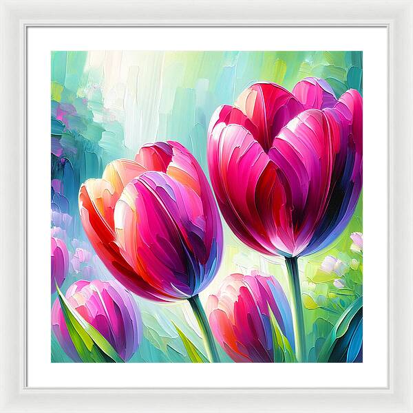 Tulip Love - Framed Print