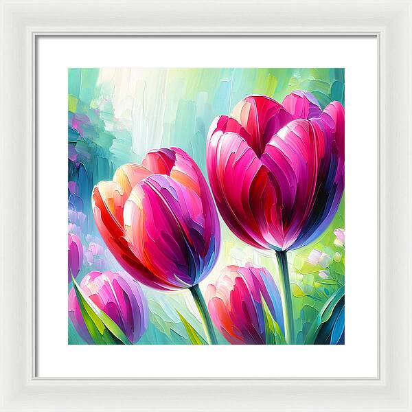 Tulip Love - Framed Print