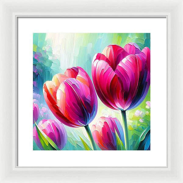 Tulip Love - Framed Print